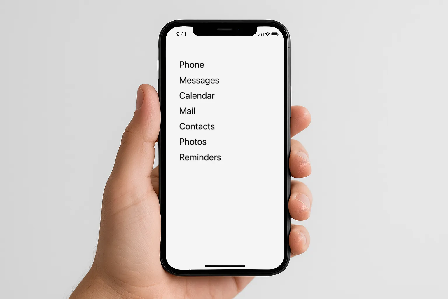 iPhone with Dumbify app
